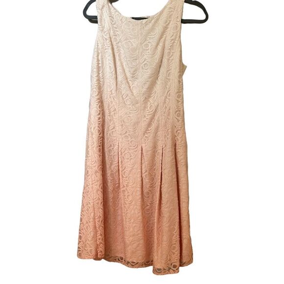 Ivanka Trump Sleeveless Lace Fit and Flare Dress - Picture 1 of 8